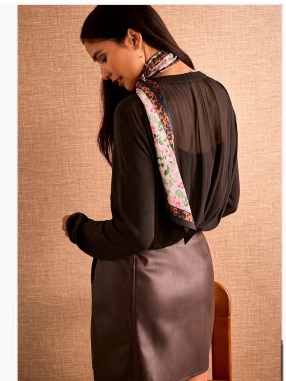 NWOT CAbi Ladylike Cardigan - S - Chocolate Brown - Picture 2 of 7